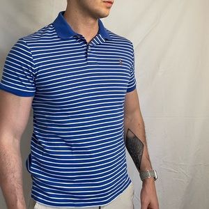 Polo Ralph Lauren blue striped polo shirt